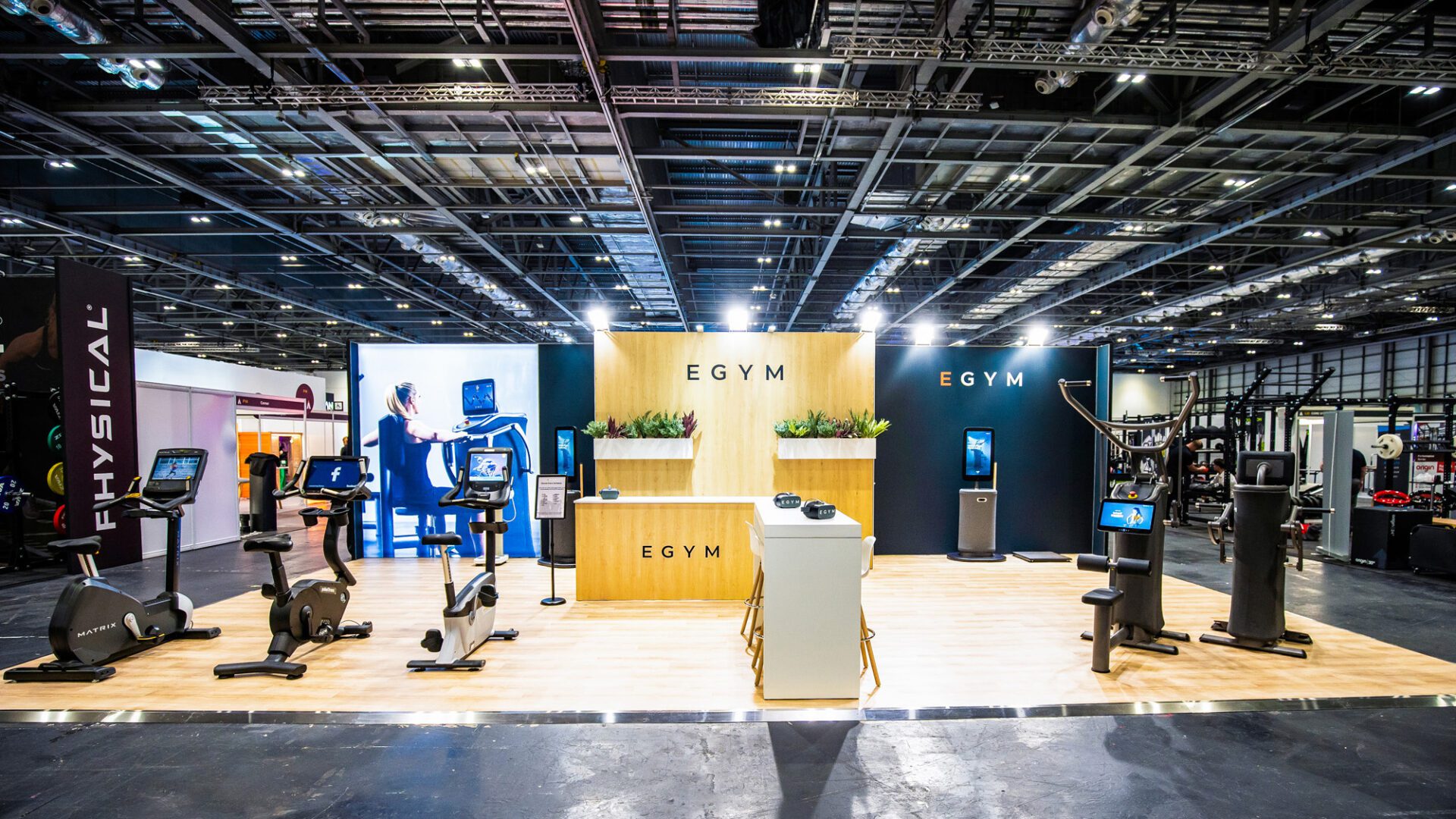 EGYM exhibition stand at Elevate
