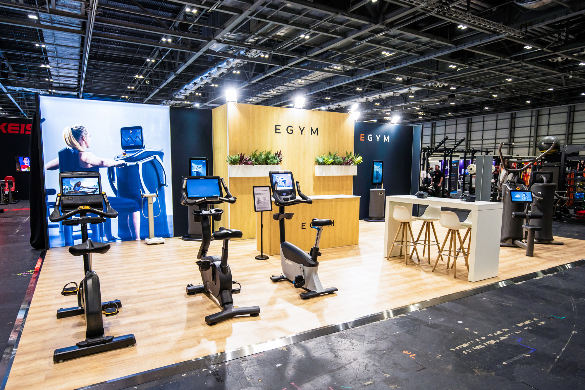 EGYM exhibition trade show stand at Elevate