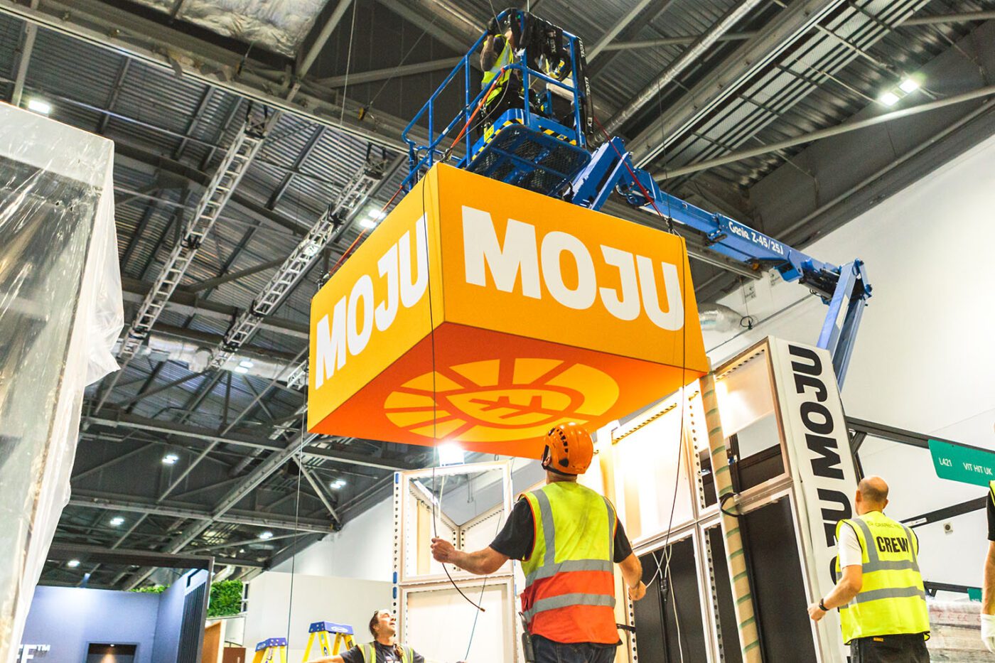 Moju Exhibition Stand 2022 at Lunch! Show - Graphic Mill