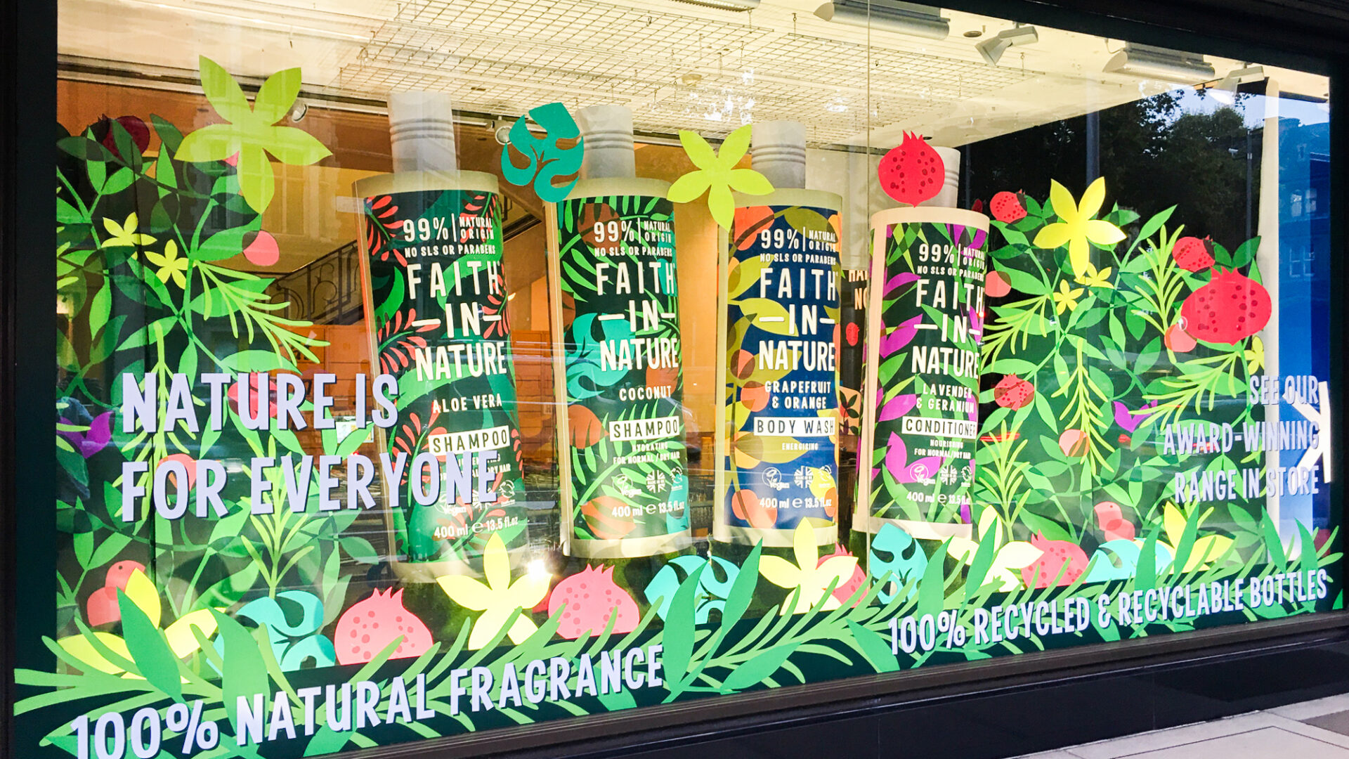 Faith In Nature - Window Display - Whole Foods Market