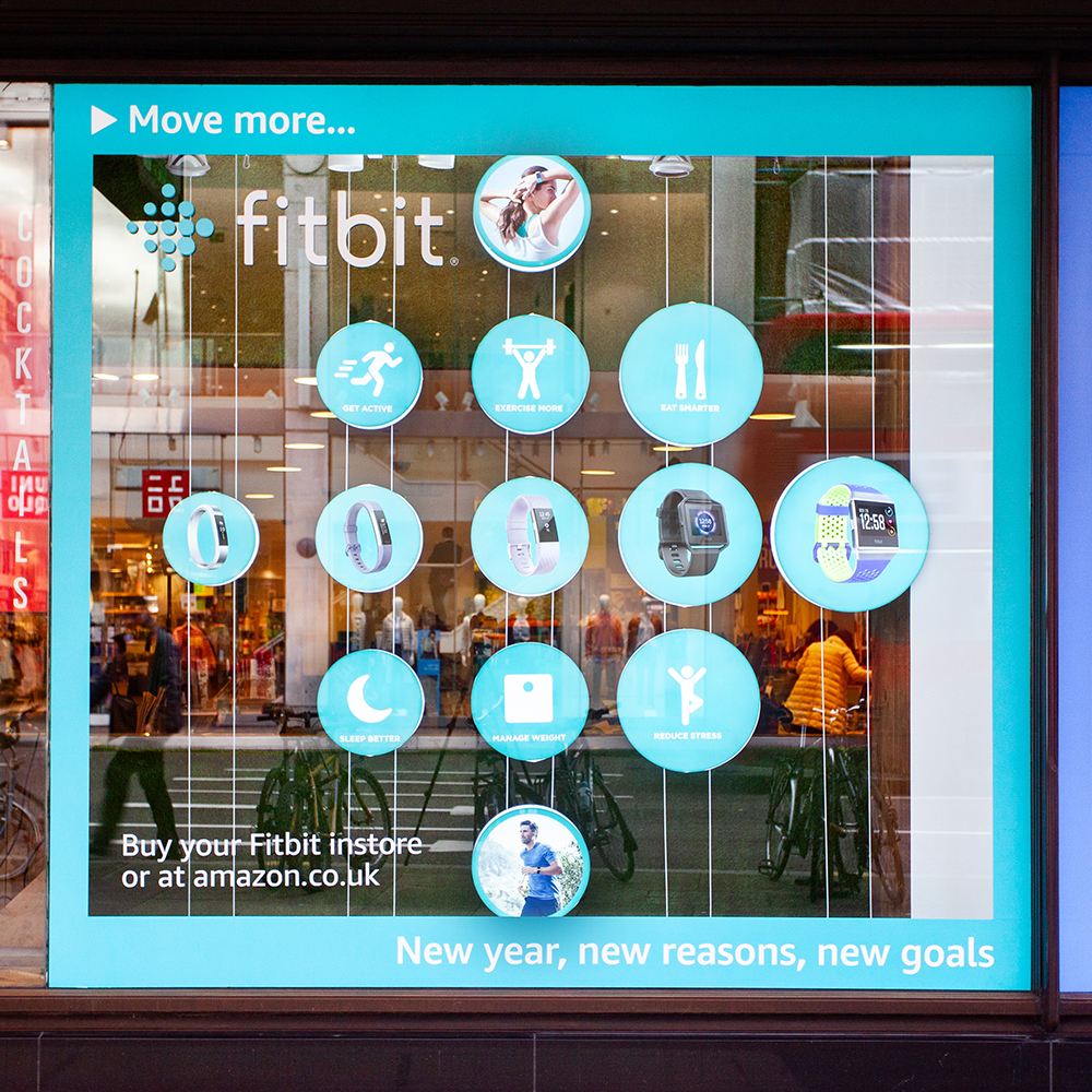 Fitbit Whole Foods Market Window Display