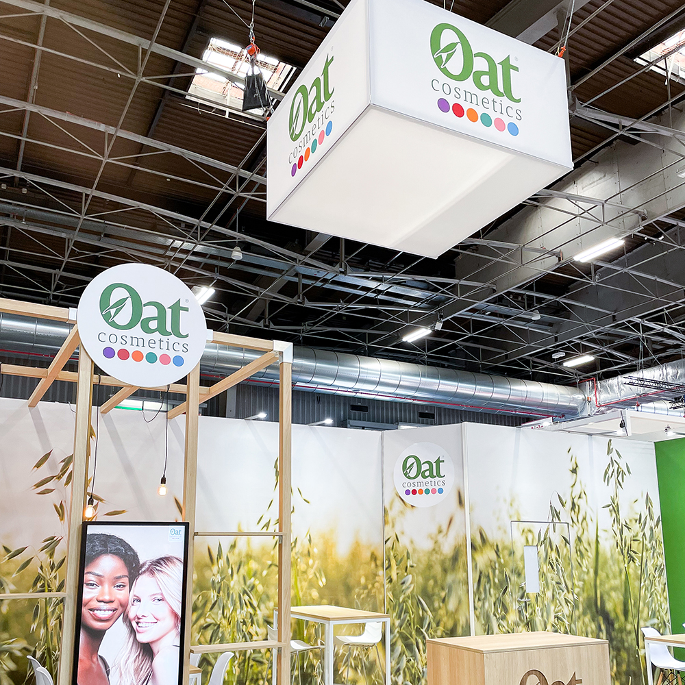 Oat Hanging Banner Trade Show
