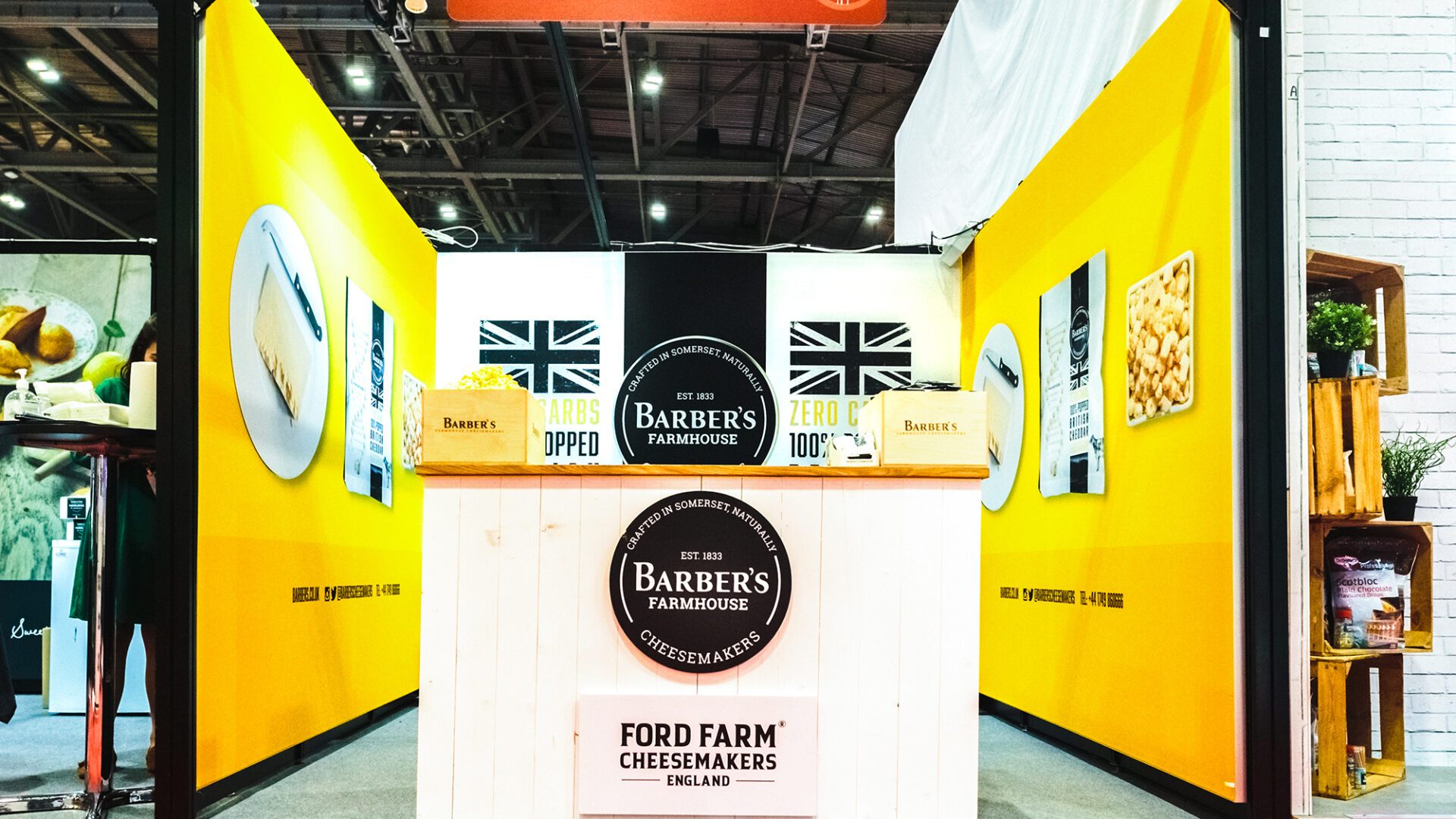 Barbers Cheese Shell Scheme Exhibition Stand