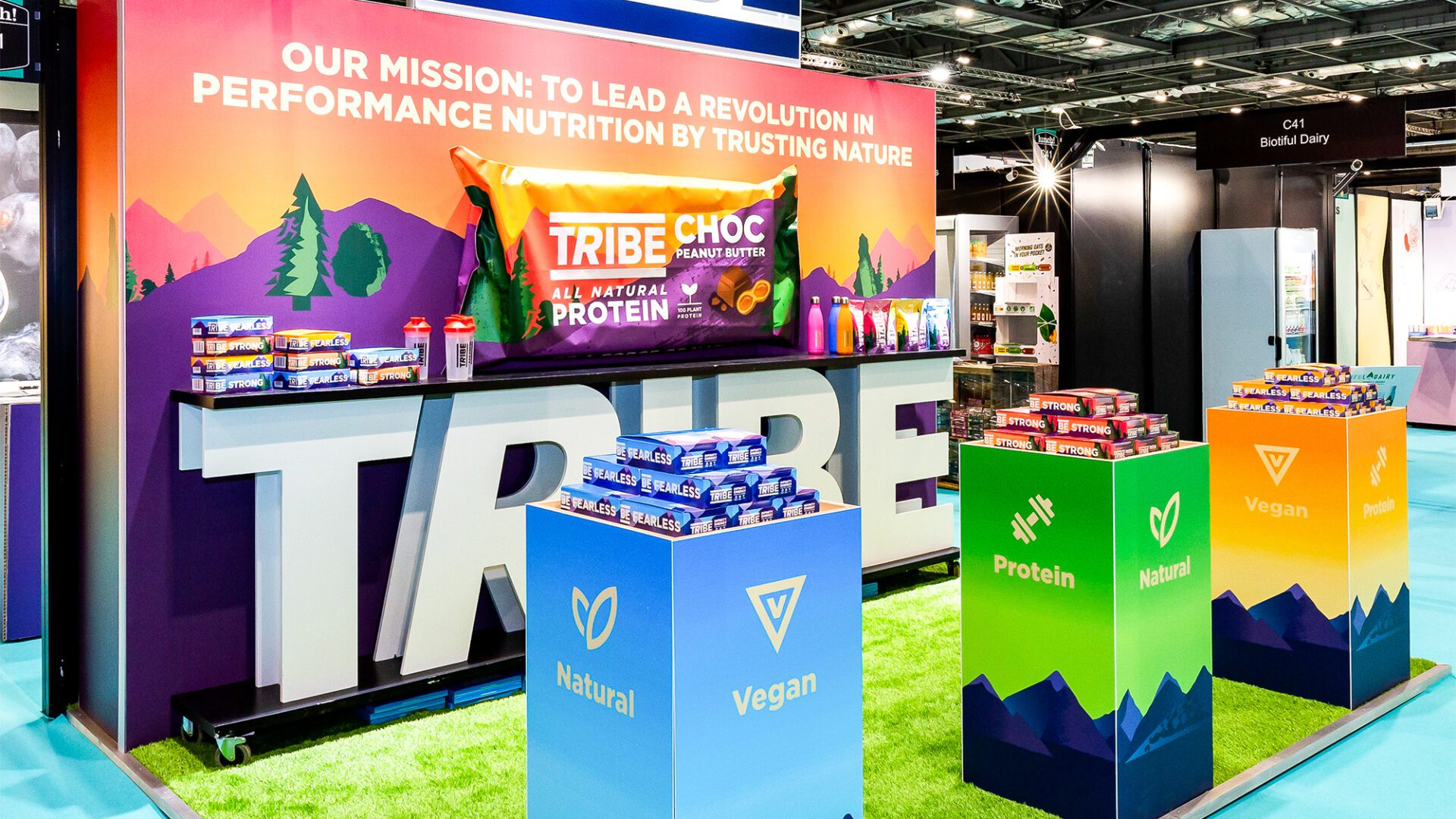 Exhibition stand for Tribe at Lunch trade show