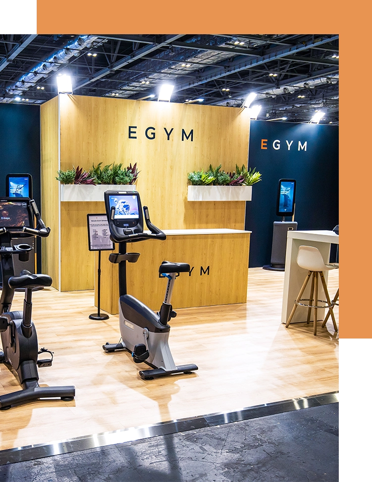 Exhibition stand for Egym