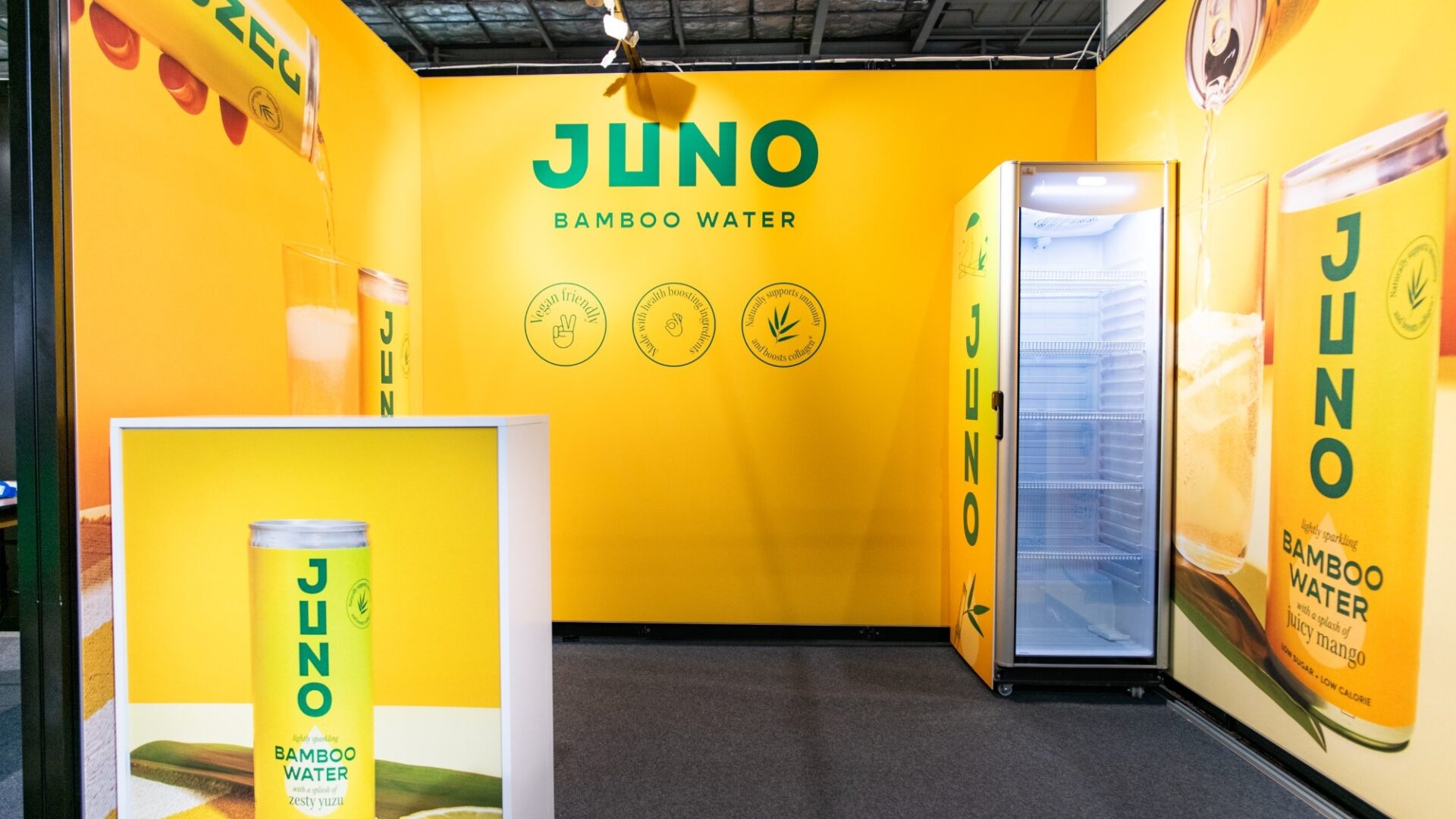Juno Bamboo Water - Lunch 2023 - Shell Scheme Stand