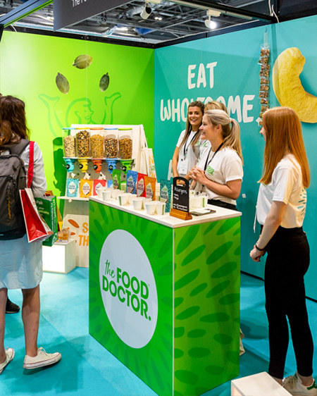 The Food Doctor shell scheme stand