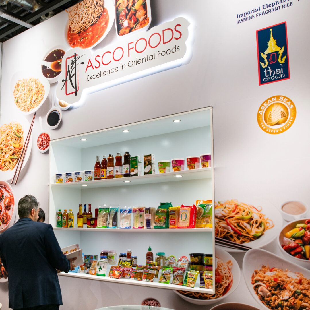 ASCO Foods IFE 2024 Exhibition Stand Back Wall